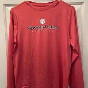 Vineyard Vines performance fabric T-shirt, baseball design, size L